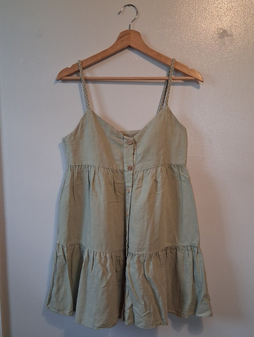 Zara Green Button Down Dress